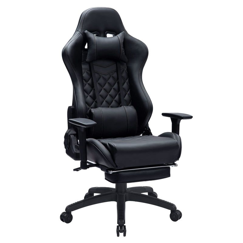 Massage-Gaming-Stuhl für Erwachsene 350 lbs Verstärkte Basis Verstellbare Armlehne Dreh-Stil