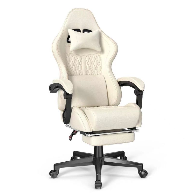 Modern Design Gaming Chair mit Vintage PU Leder und Massage 19&quot;D x 27&quot;W x 50&quot;H